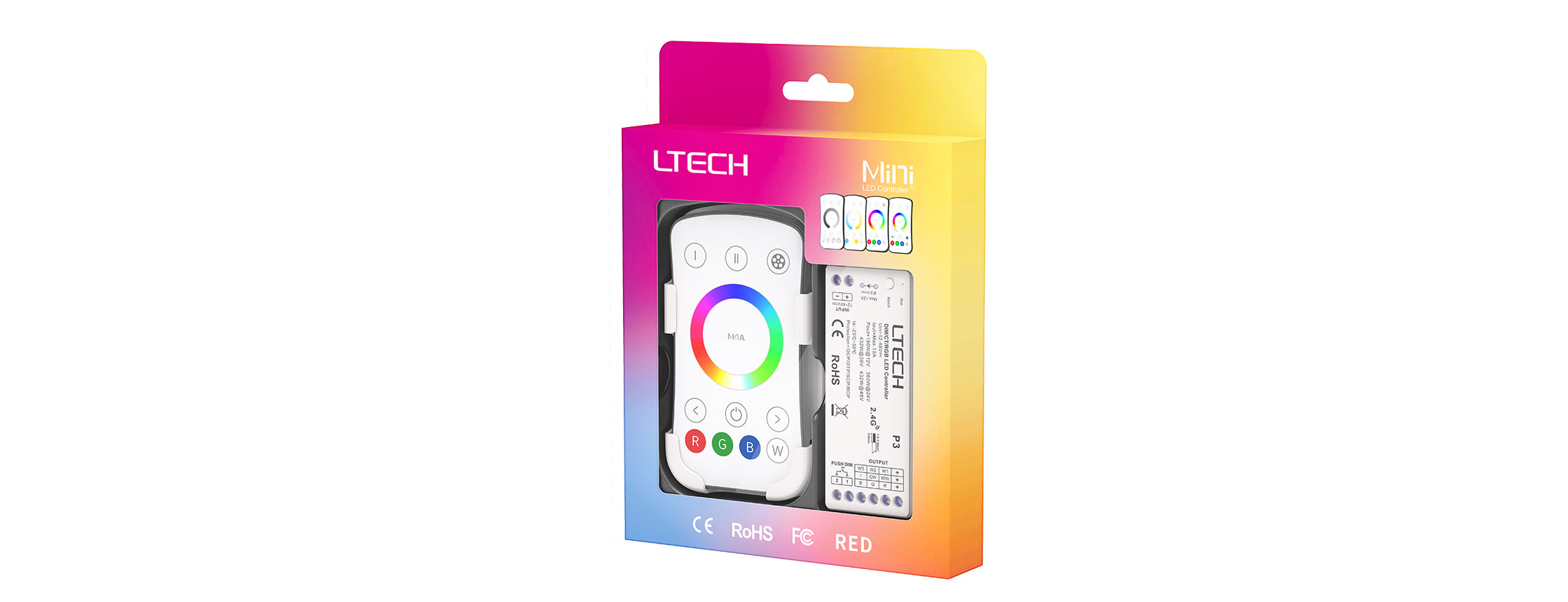 RGB RF 2.4G Wireless LED controller M4A+P3(Single-zone)