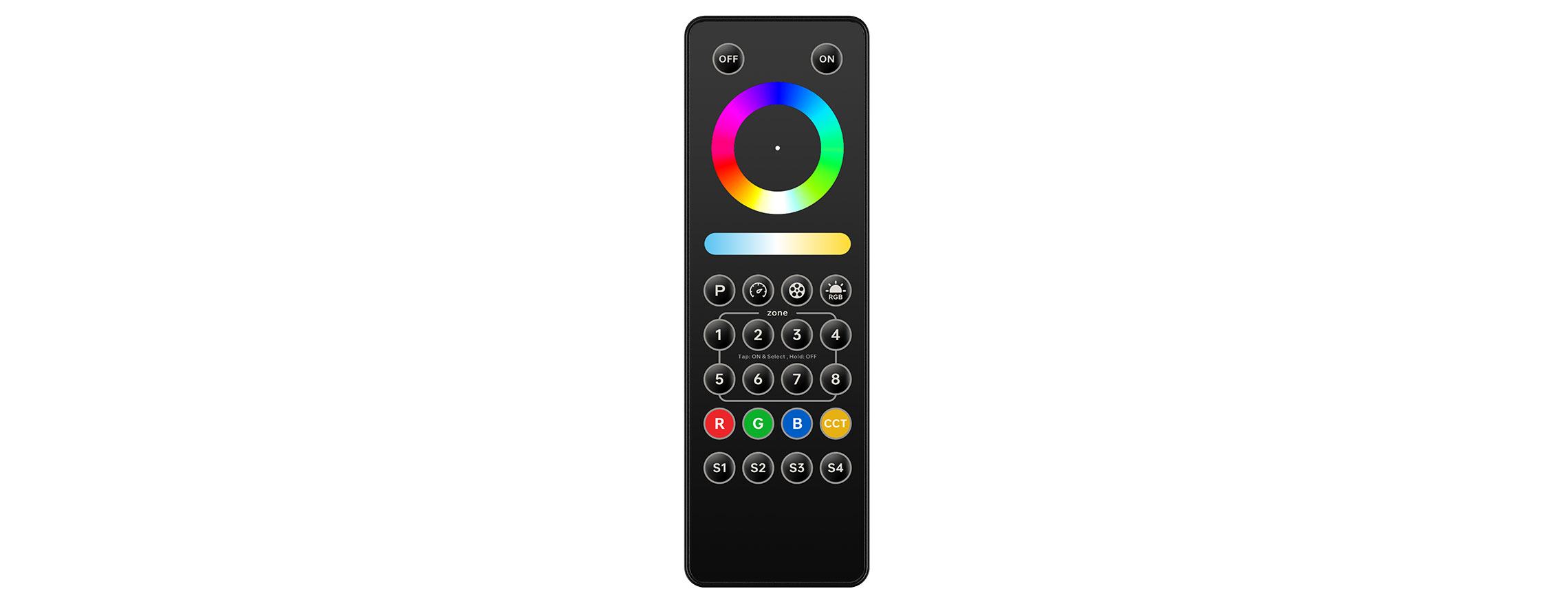 C Series RGBCW LED Remote Controller C5E(8-Zone)