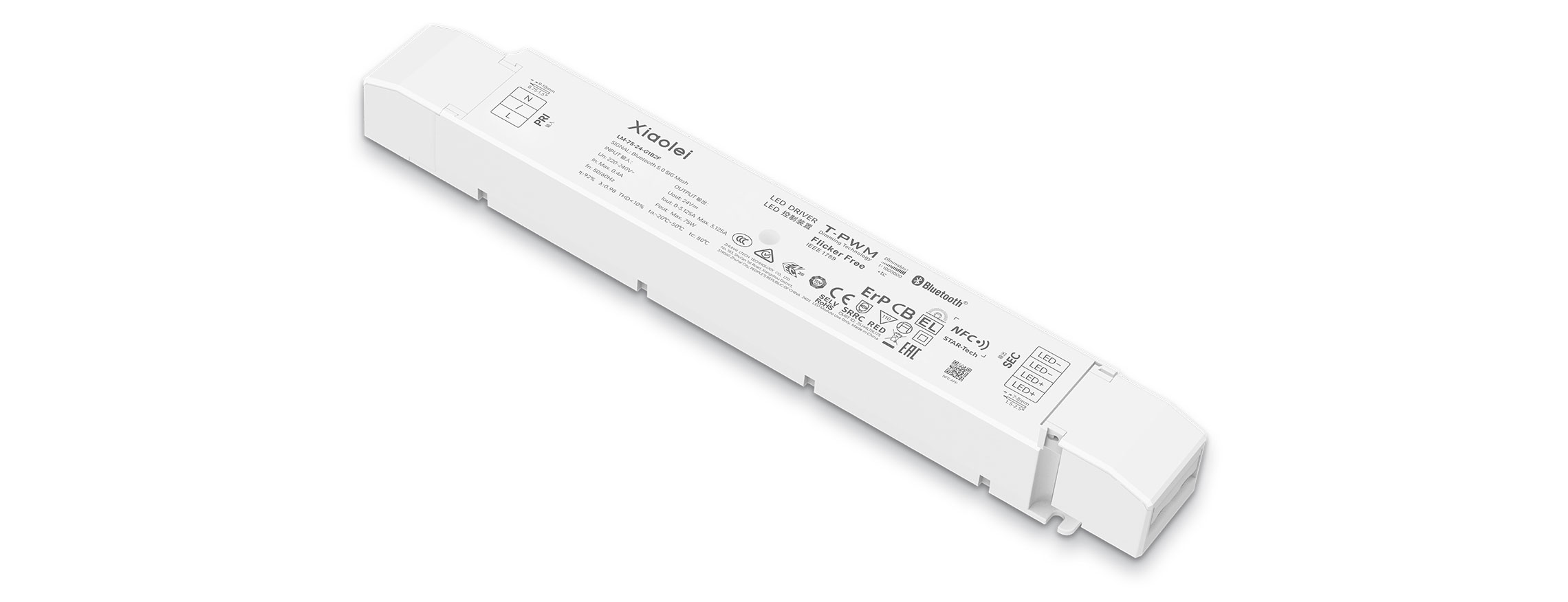 75W 24V NFC CV Bluetooth 5.0 LED Driver LM-75-24-G1B2F