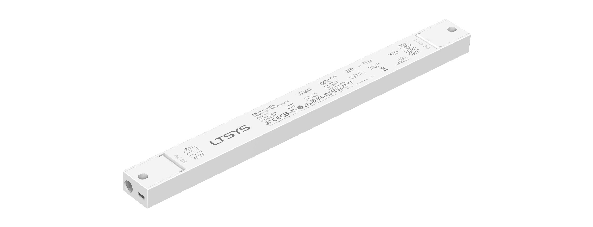 150W 24V Ultra-thin Volume CV 0/1-10V LED Driver SN-150-24-G1A
